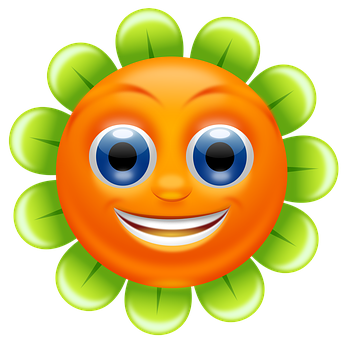 Smiling Flower Emoji PNG