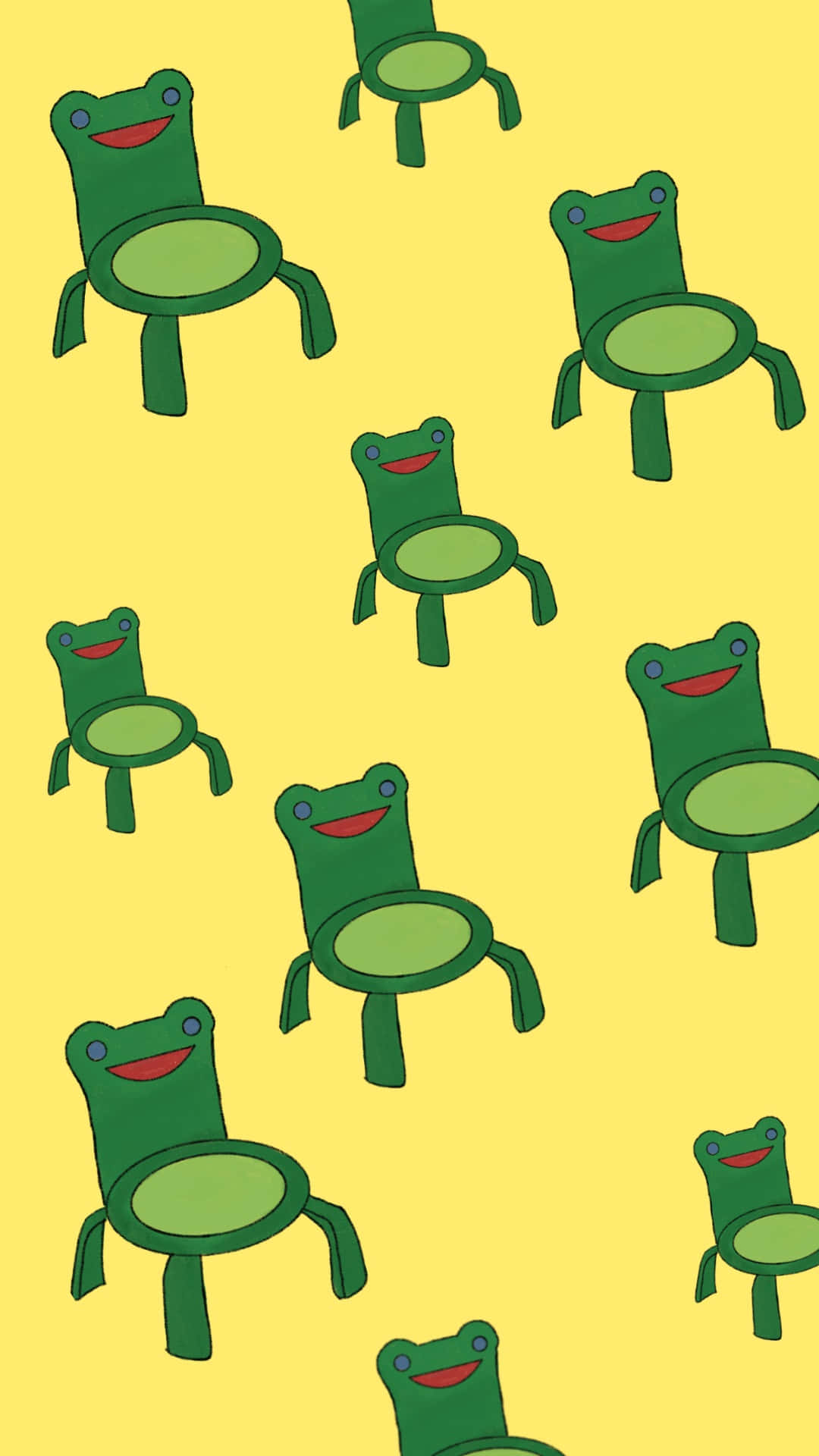 Smiling Froggy Chairs Pattern.jpg Wallpaper