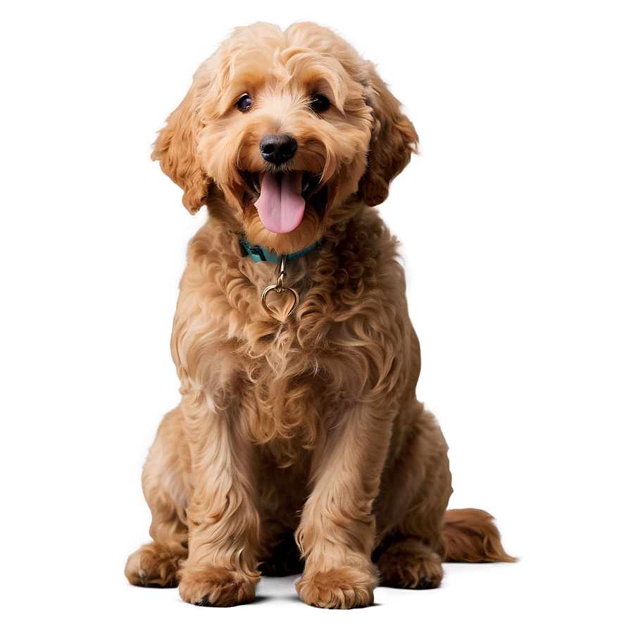 Smiling Goldendoodle Png 06262024 PNG