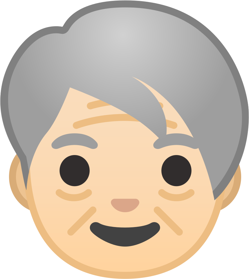Smiling Grandpa Emoji PNG