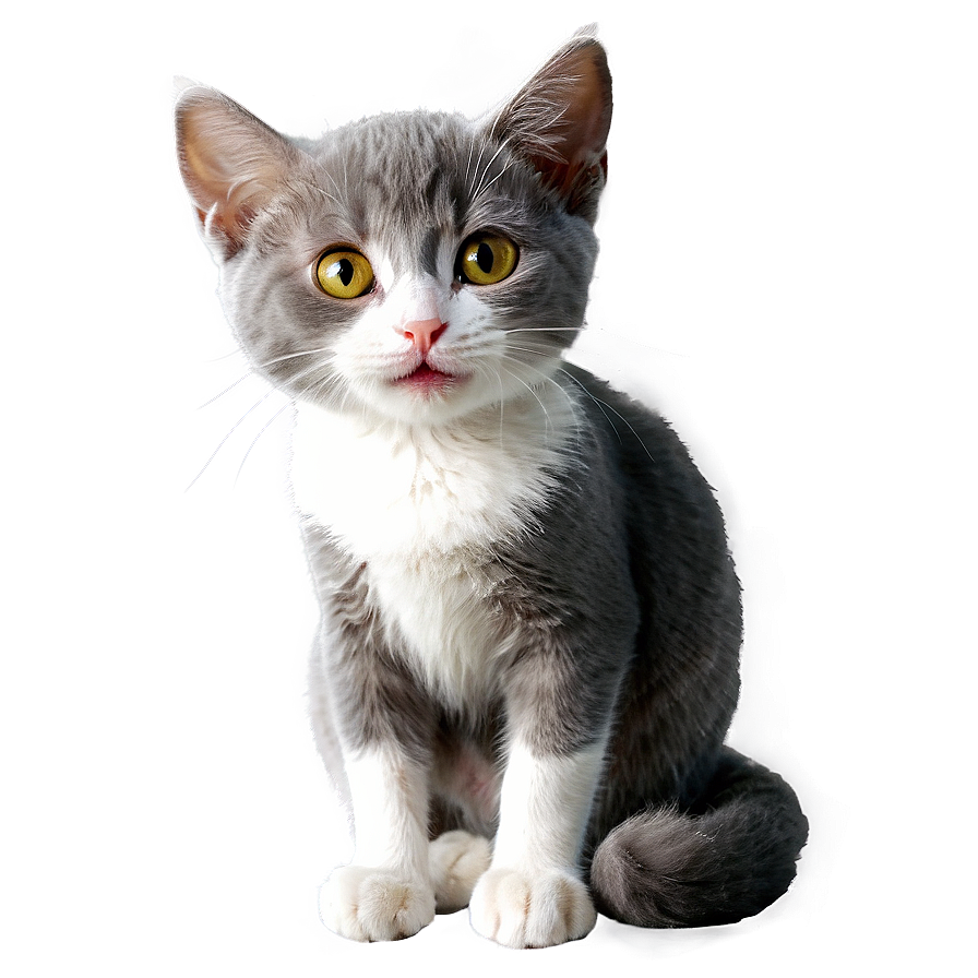 Smiling Grey Cat Png 31 PNG