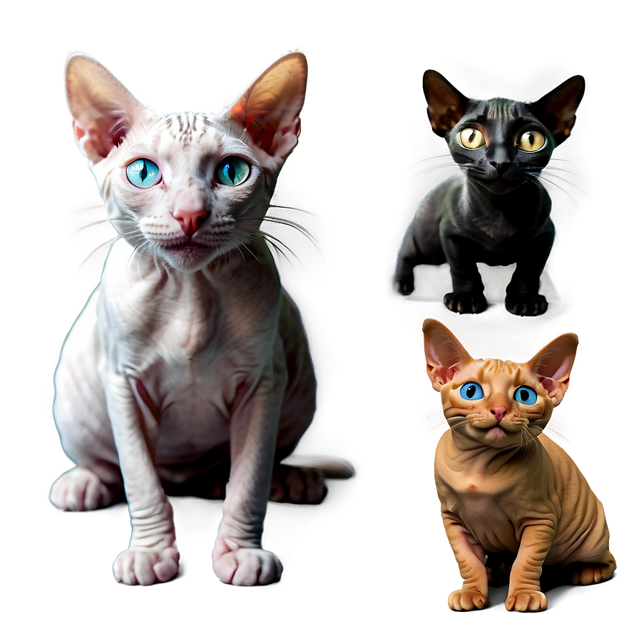 Smiling Hairless Cat Png Rfi50 PNG