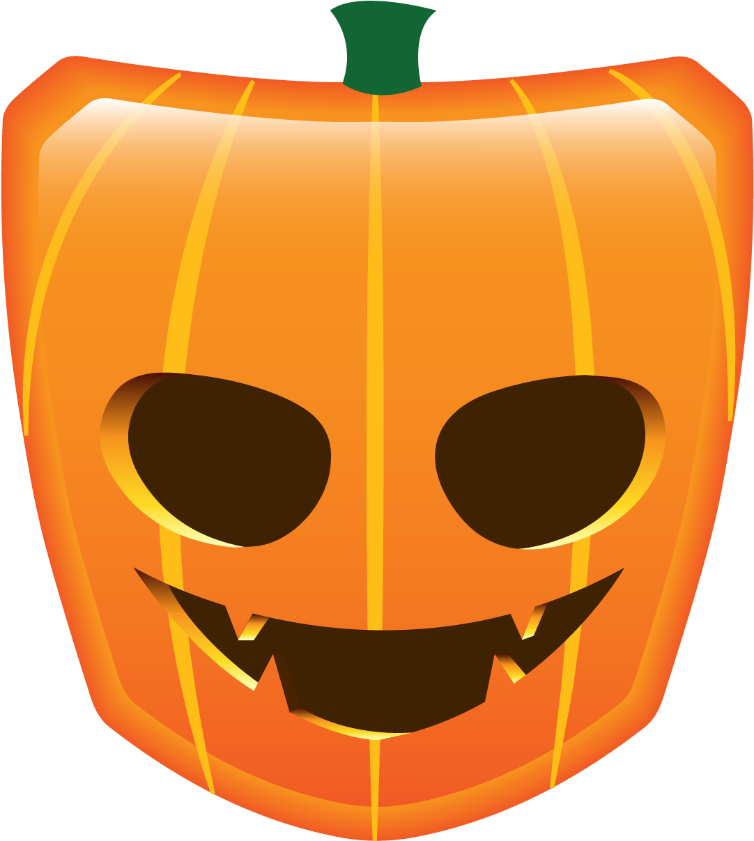 Smiling Jack O Lantern Face PNG