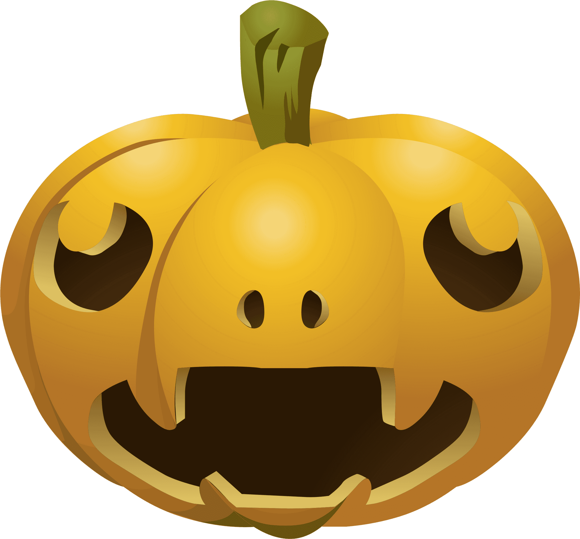 Smiling Jack O Lantern Graphic PNG