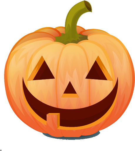 Smiling Jack O Lantern Halloween PNG