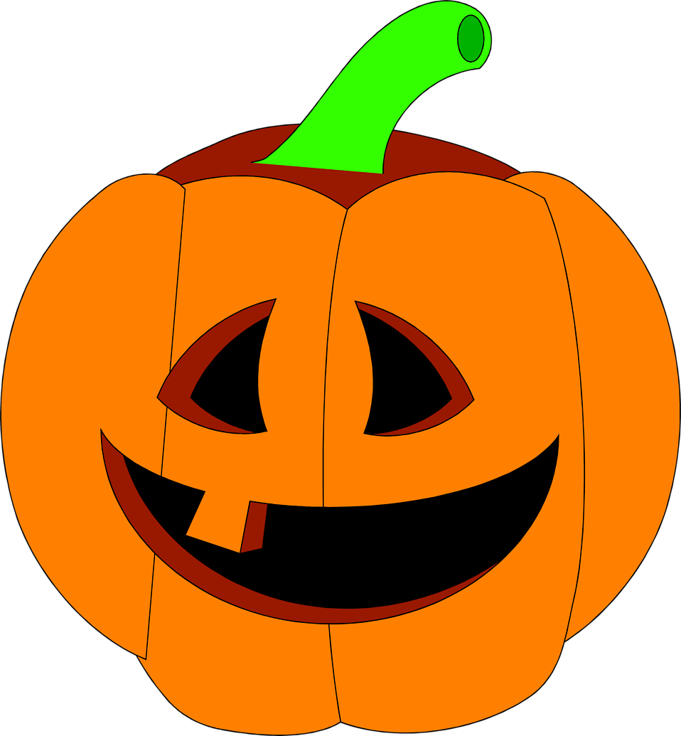 Smiling Jack O Lantern Vector PNG