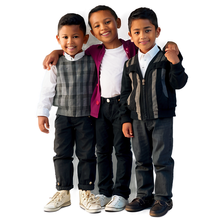 Download Smiling Kids Group Png Qwg | Wallpapers.com