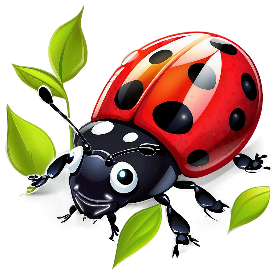 Smiling Ladybug Cartoon Png 2 PNG