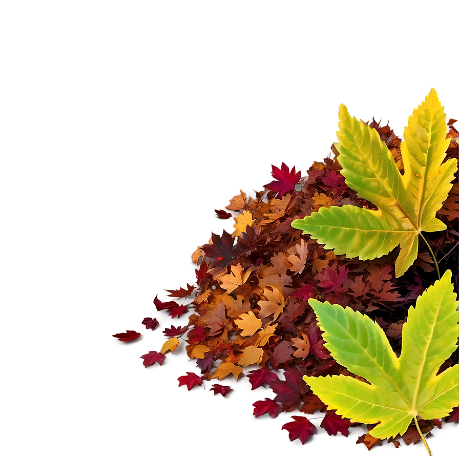 Smiling Leaf Pile Png 16 PNG