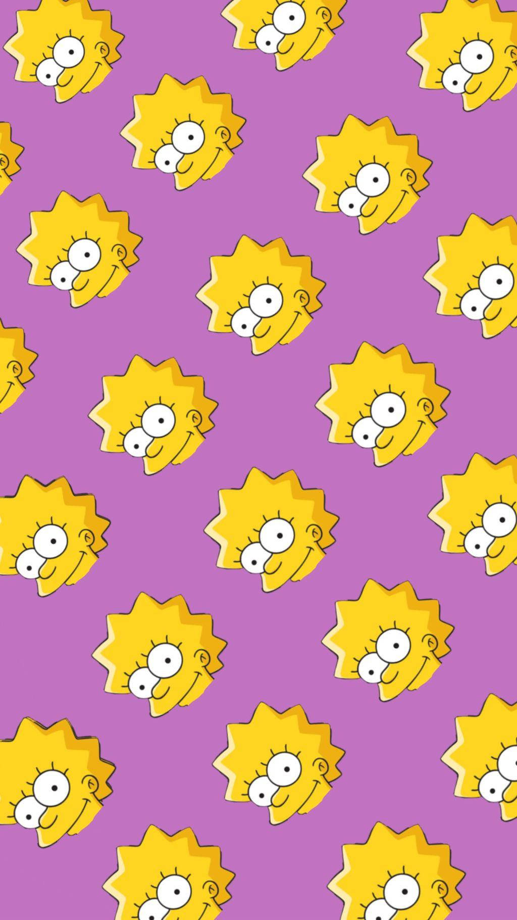 Smiling Lisa Simpson Wallpaper Background
