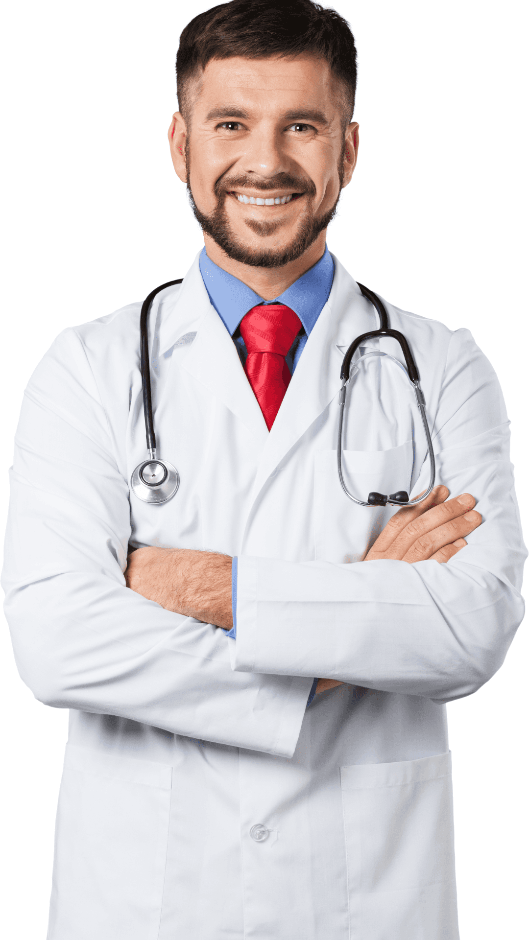 Smiling Male Doctor With Stethoscope