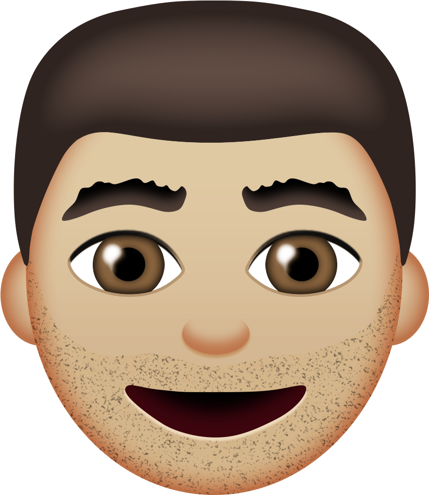Smiling Man Emoji PNG