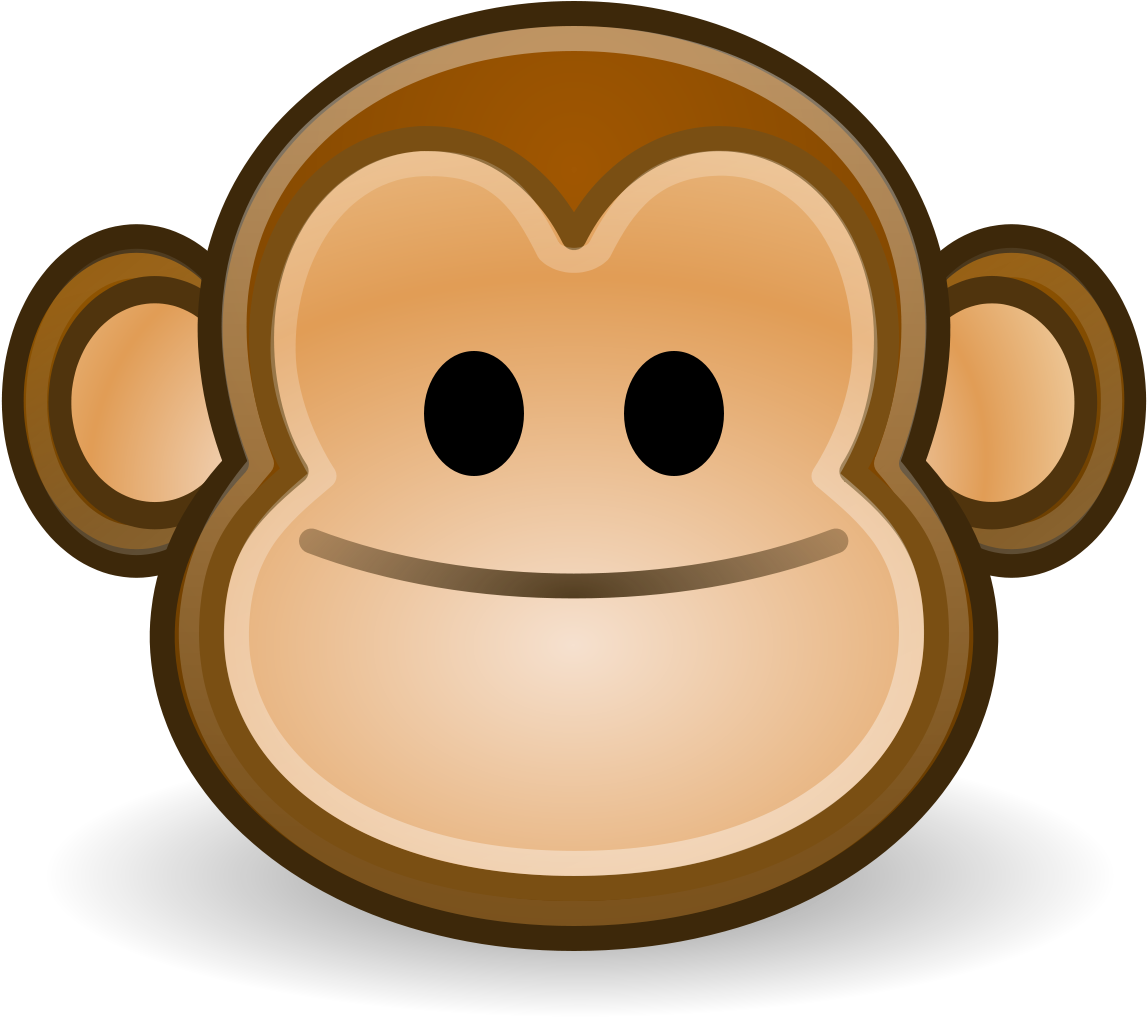 Smiling Monkey Emoji Graphic PNG
