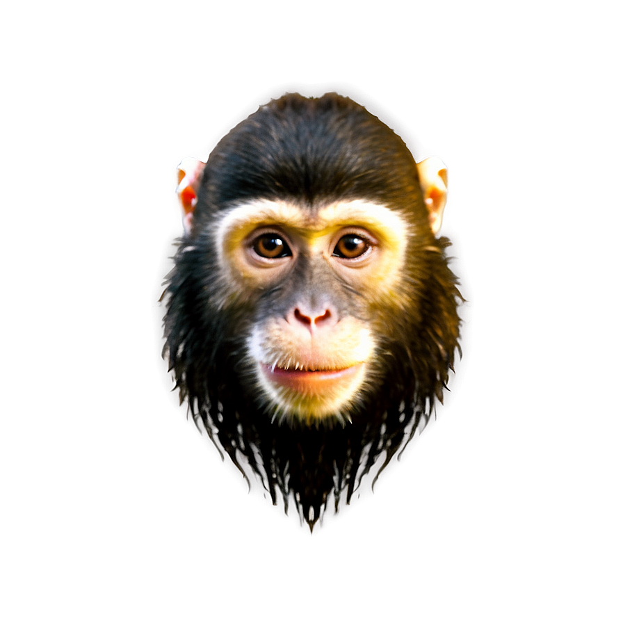 Smiling Monkey Face Png Haa27 PNG