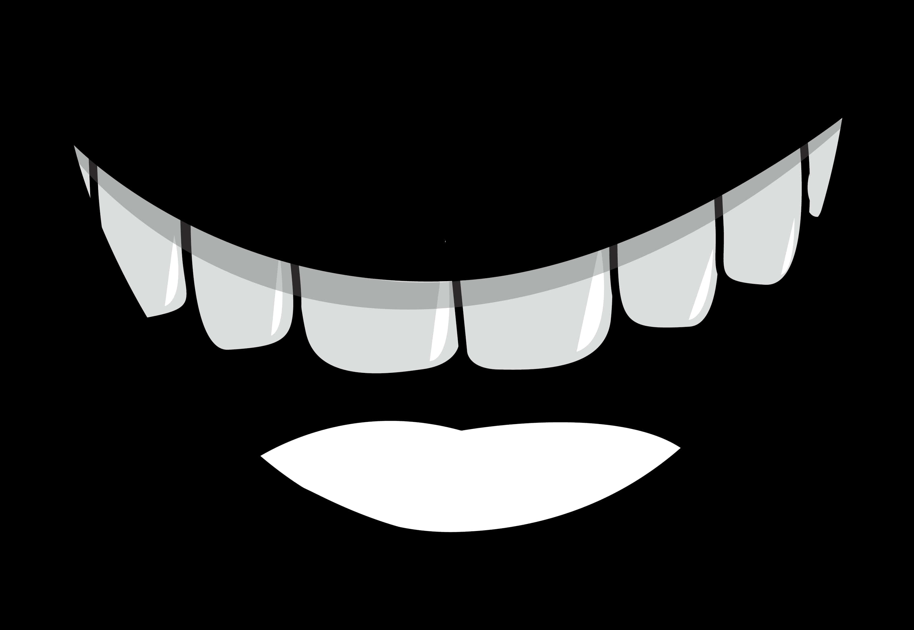 Smiling Mouth Vector Illustration SVG