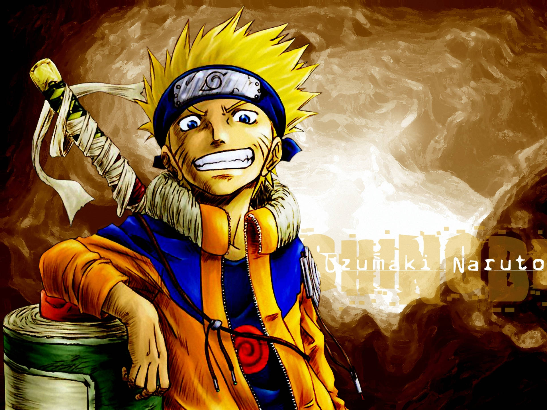 Smiling Moving Naruto Background