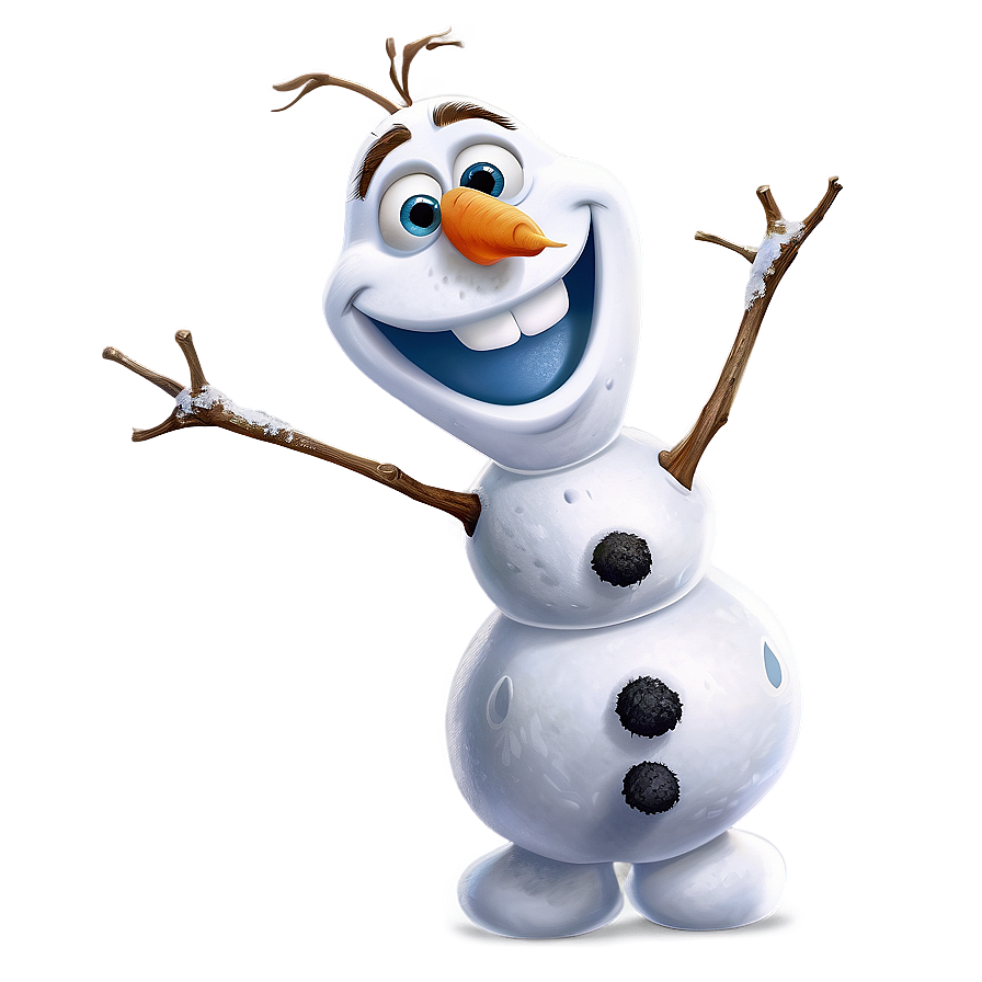 Download Smiling Olaf Illustration Png 89 | Wallpapers.com