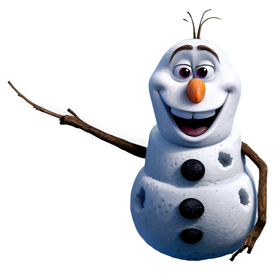 Smiling Olaf Illustration Png Miw PNG