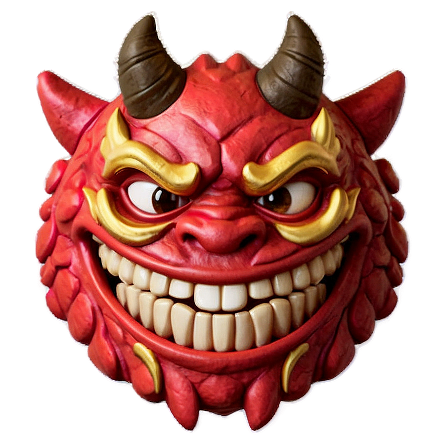 Smiling Oni Emoji Png Cwu PNG