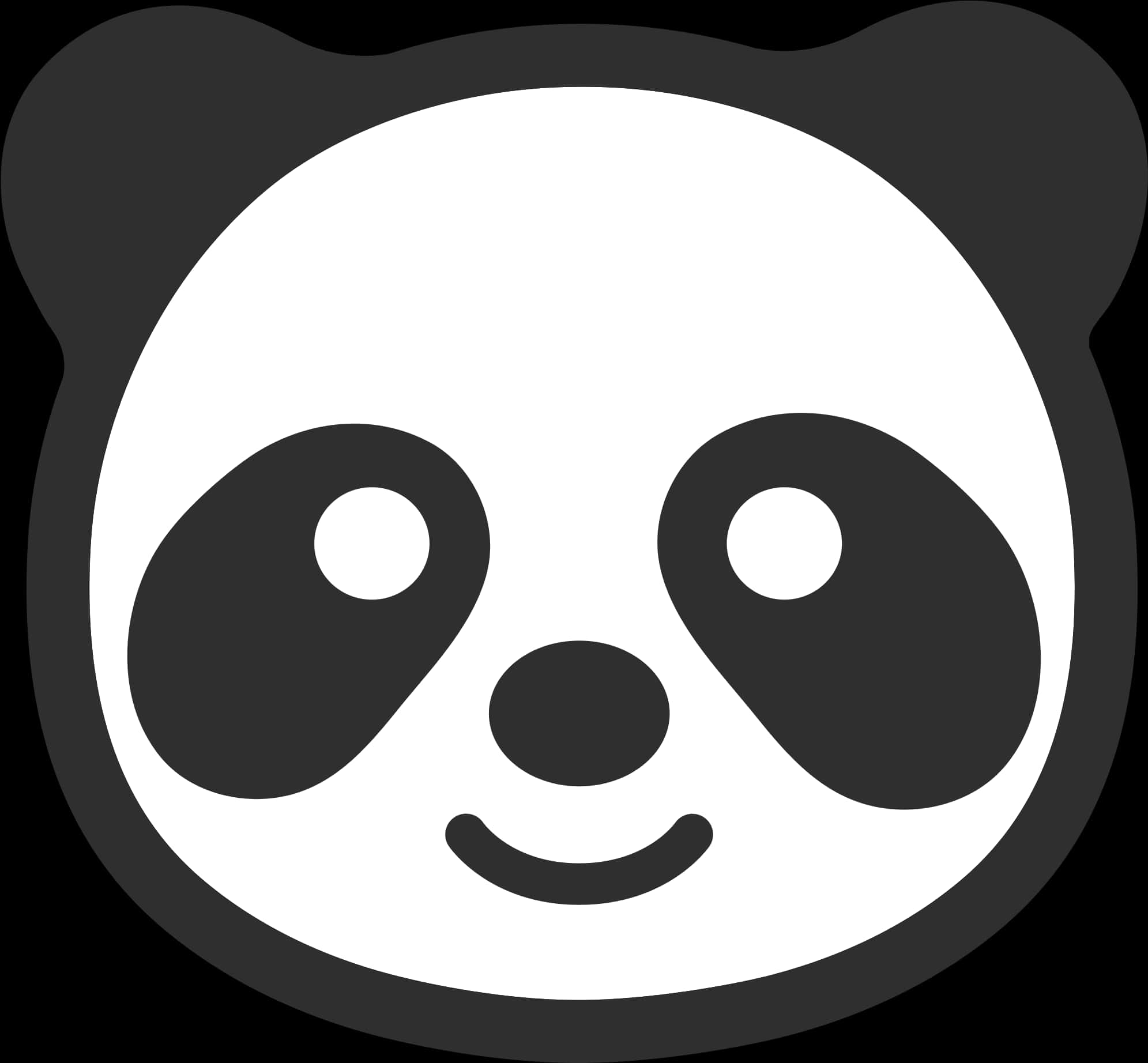 Smiling Panda Icon PNG