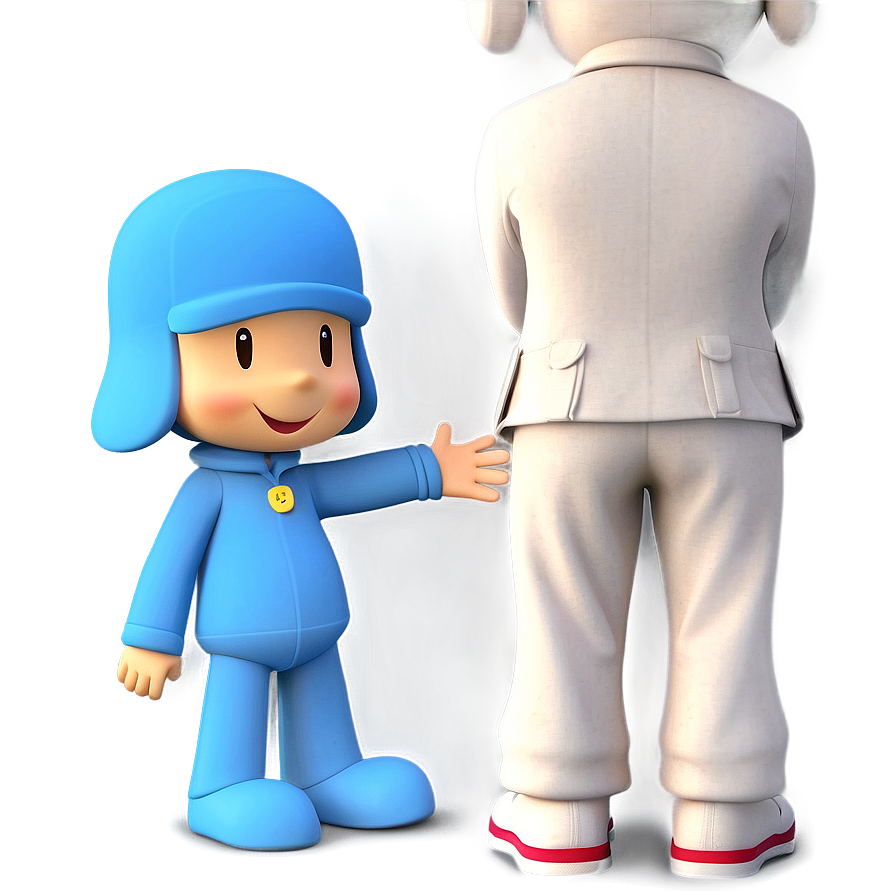 Smiling Pocoyo Pose Png 05232024 PNG