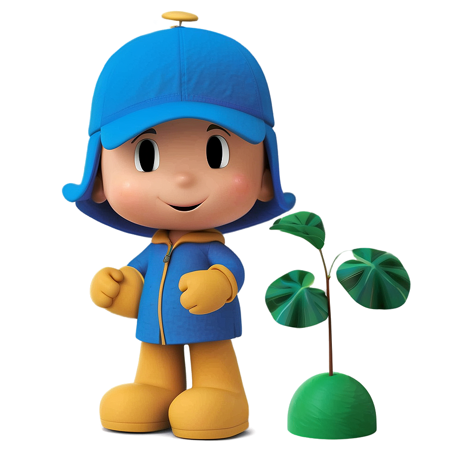 Smiling Pocoyo Pose Png 05232024 PNG