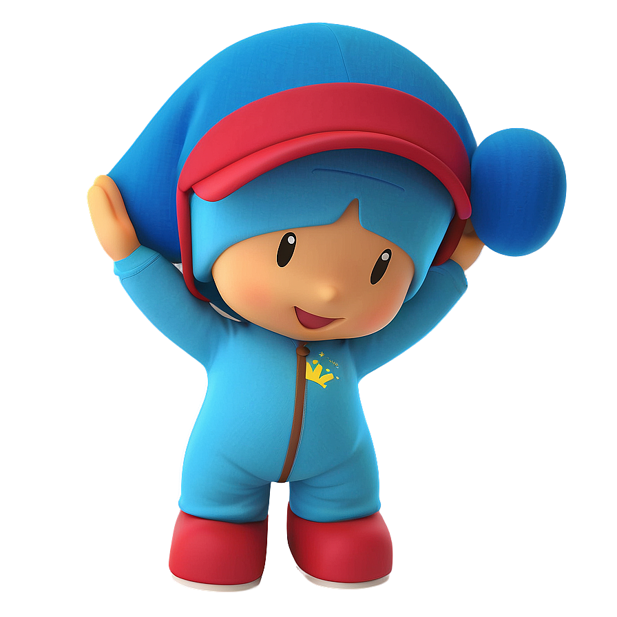 Smiling Pocoyo Pose Png Wxi PNG