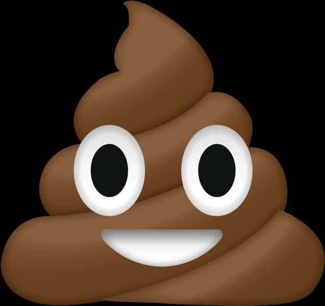 Smiling Poop Emoji PNG