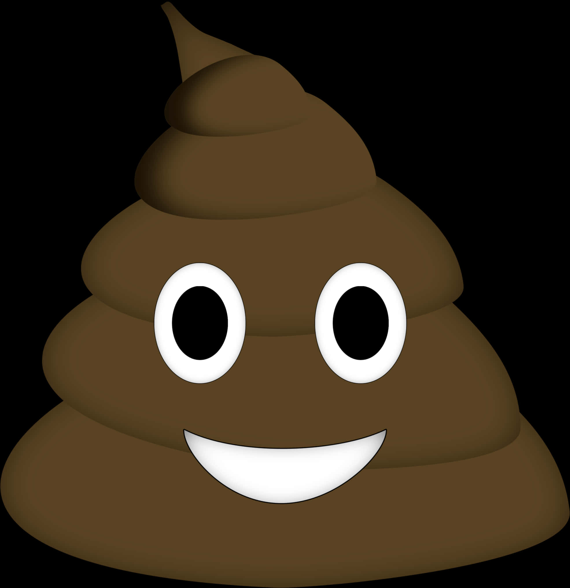 Smiling Poop Emoji PNG