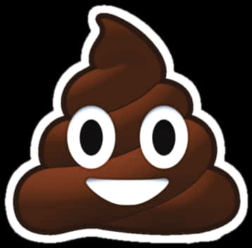 Smiling Poop Emoji Sticker PNG