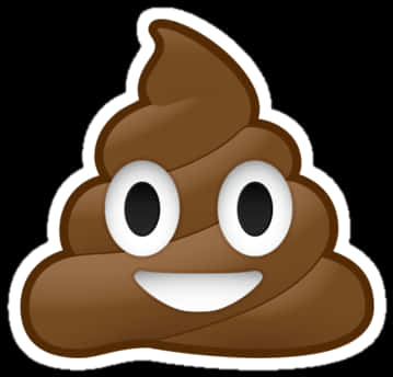 Smiling Poop Emoji PNG