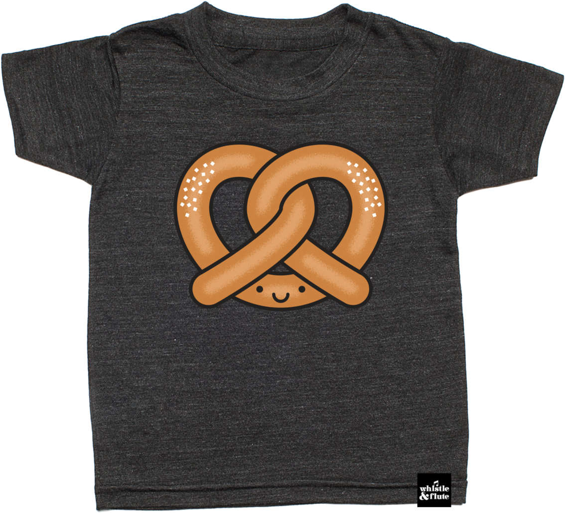 Smiling Pretzel T Shirt Design PNG