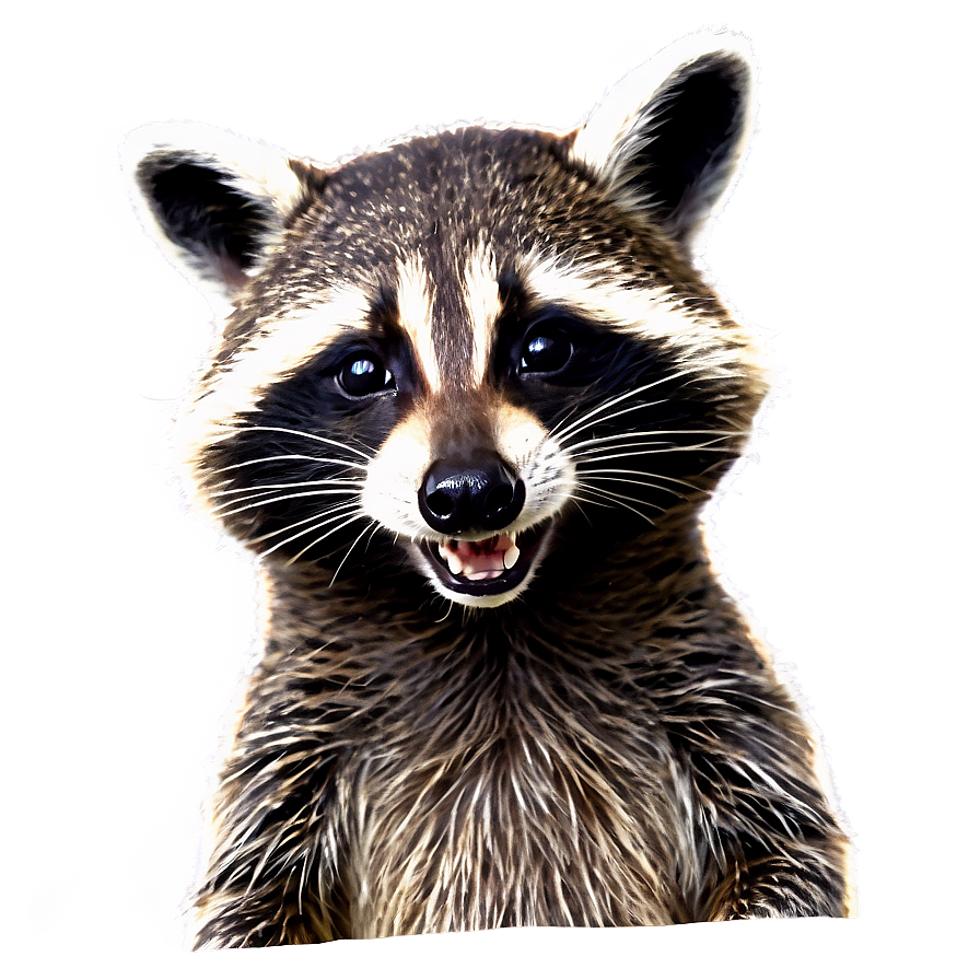 Smiling Raccoon Png 05242024 PNG