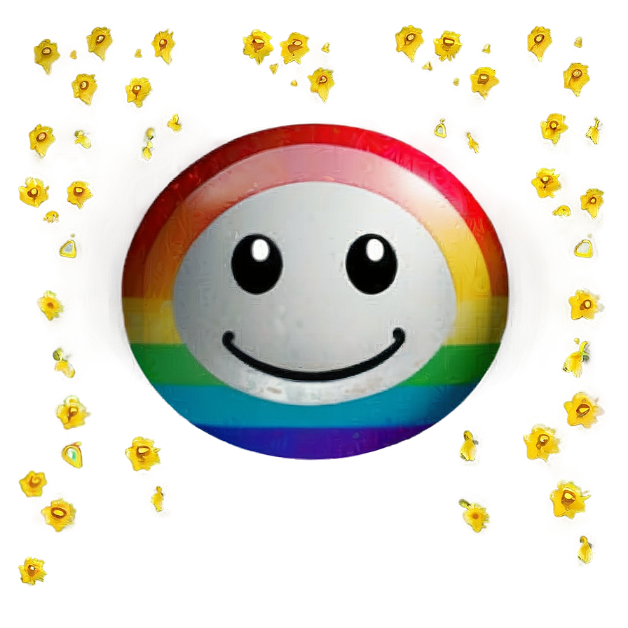 Smiling Rainbow Emoji Png Wdg PNG