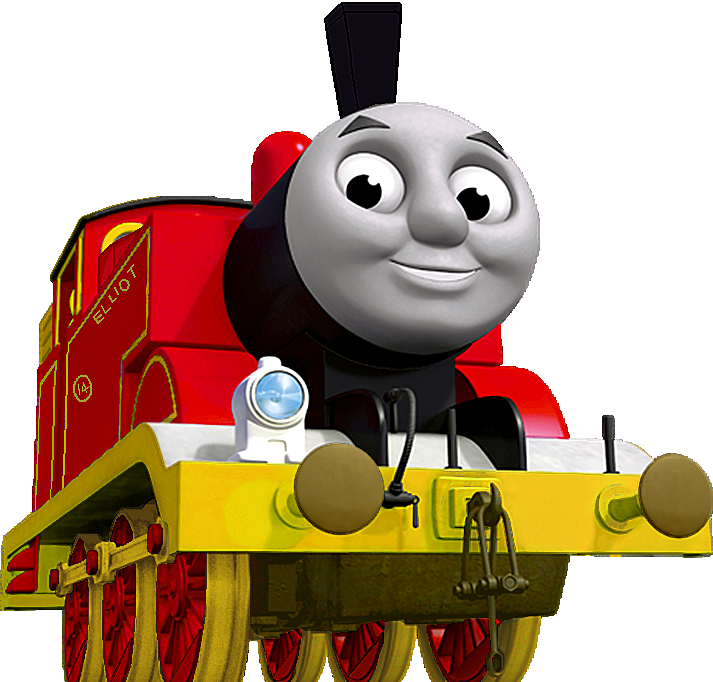 Smiling Red Engine James Thomasand Friends PNG