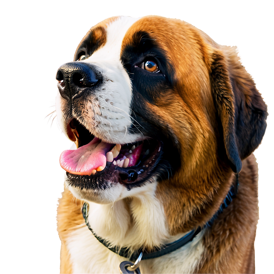 Smiling Saint Bernard Dog Png 06252024 PNG