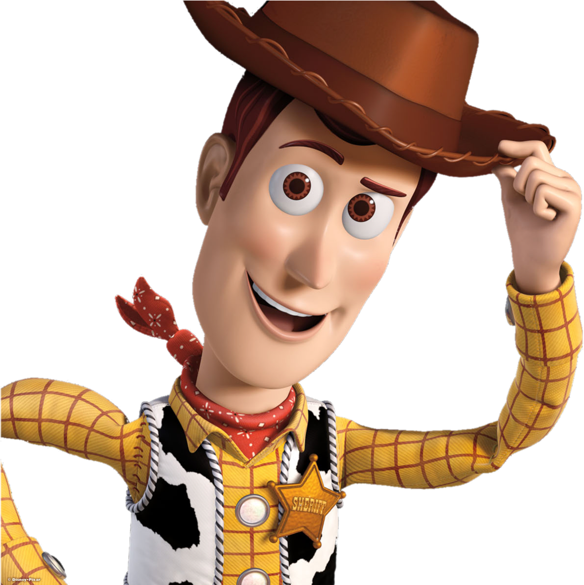 Download Smiling Sheriff Woody Portrait | Wallpapers.com