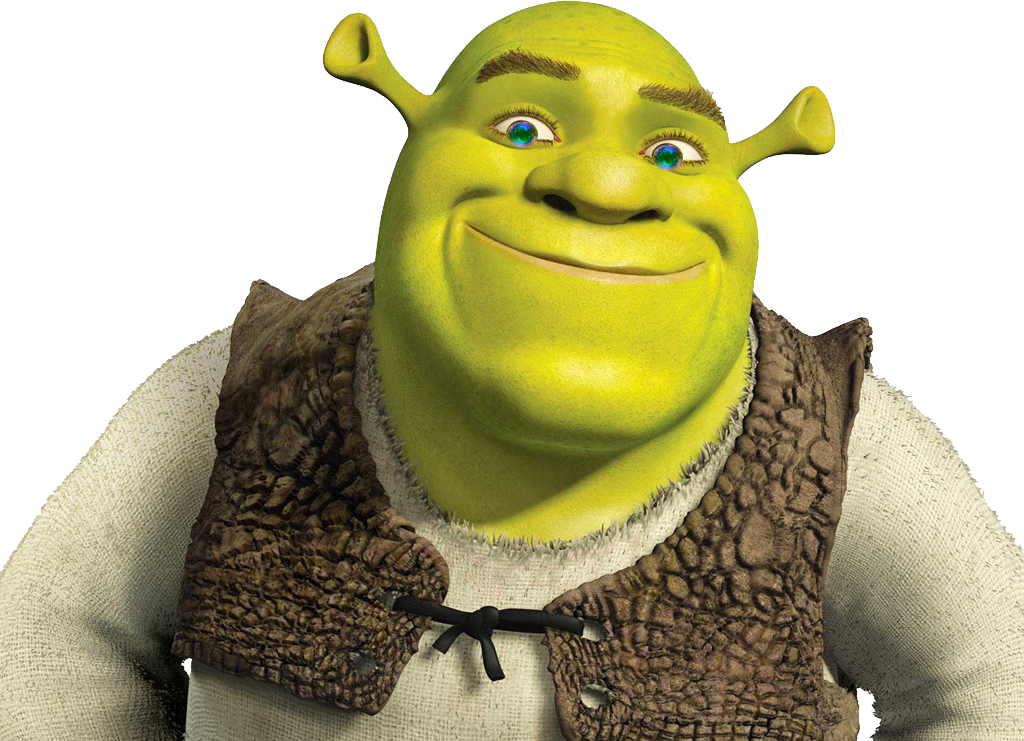 Smiling Shrek Character PNG