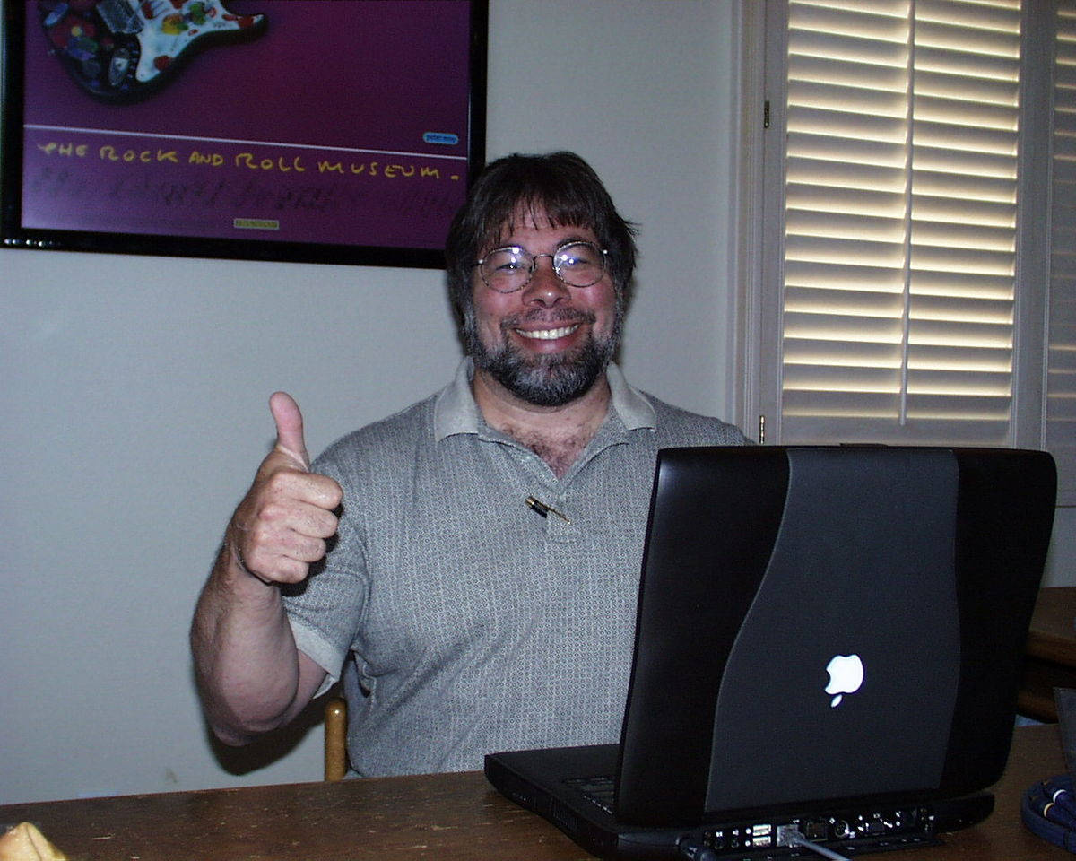 Smiling Steve Wozniak Thumbs Up Picture