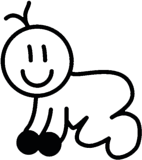 Download Smiling Stick Figure Baby Drawing | Wallpapers.com