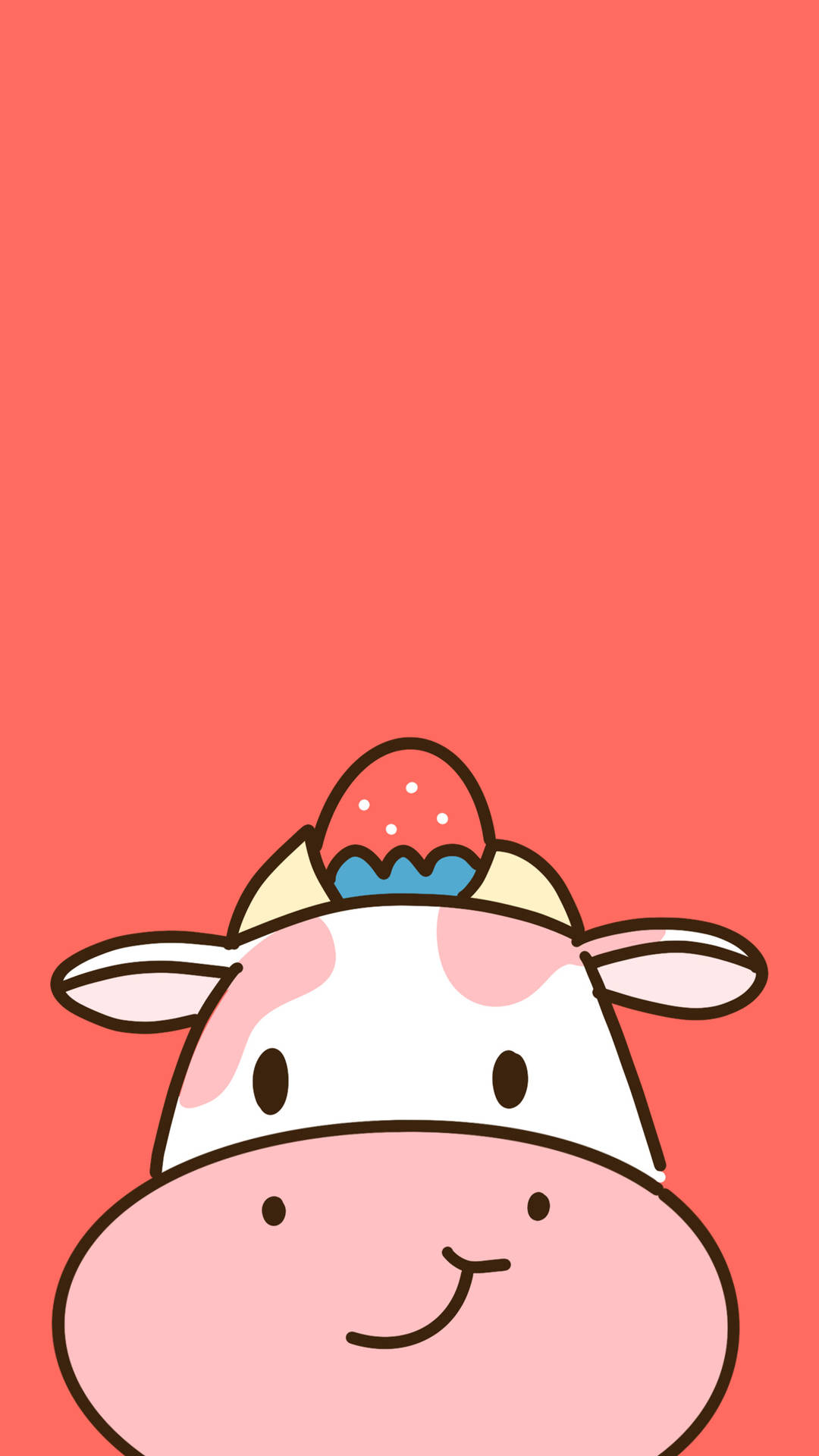 Strawberry cow  Cow drawing Cow wallpaper Cow cartoon drawing