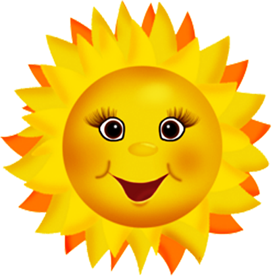Smiling Sun Clipart PNG