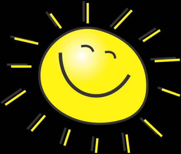 Smiling Sun Graphic PNG