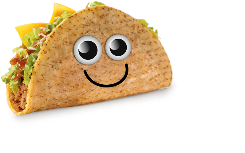 Download Smiling Taco Cartoon Character | Wallpapers.com