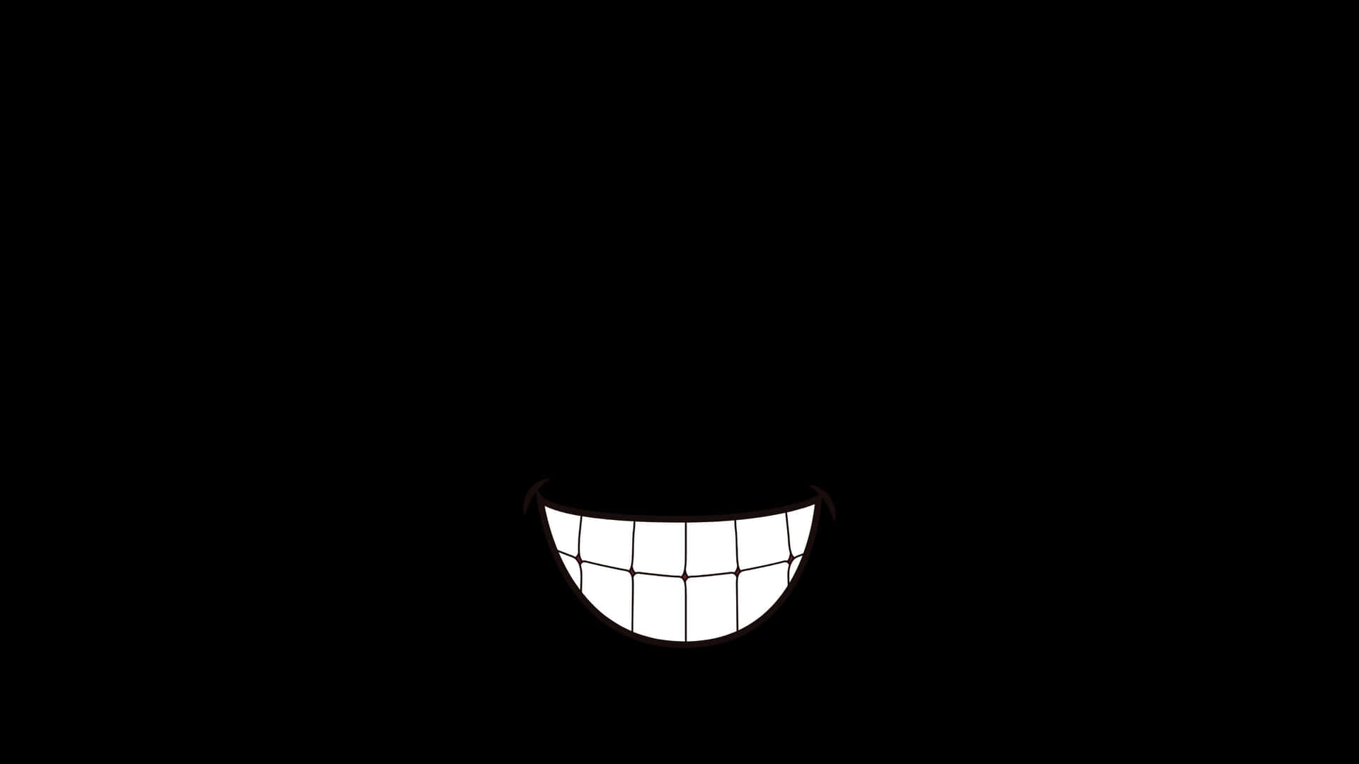 Smiling Teeth In Black Wallpaper