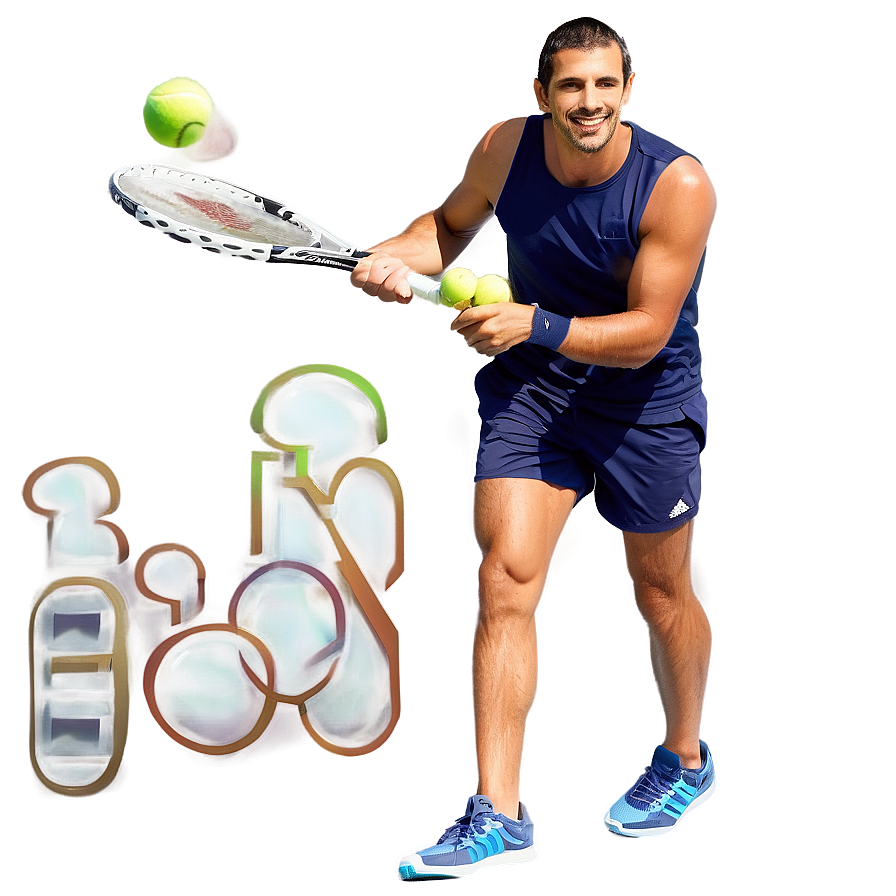 Download Smiling Tennis Player Png 3 | Wallpapers.com