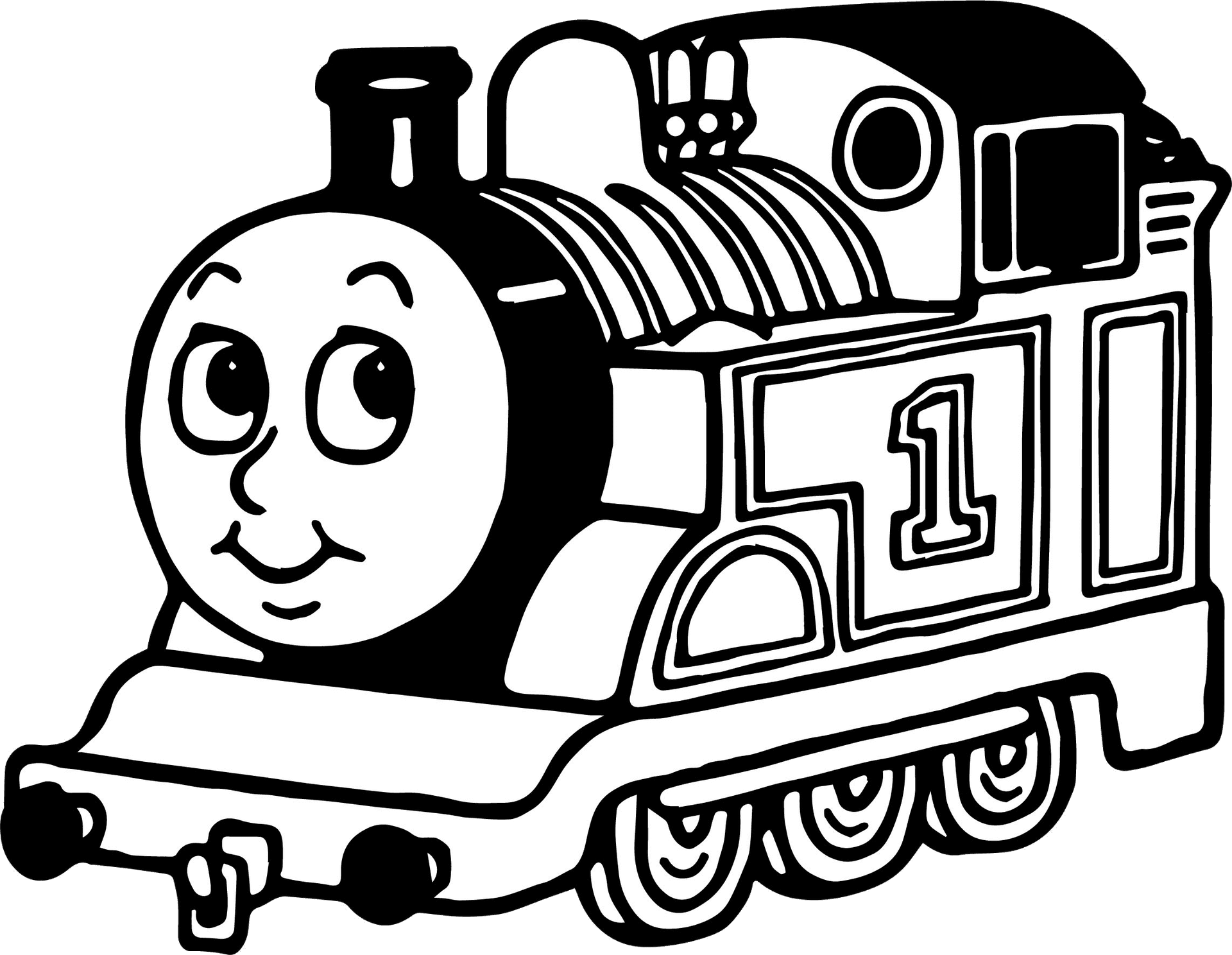 Smiling Train Number One PNG
