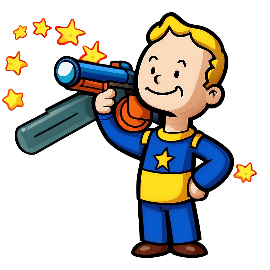 Smiling Vault Boy Clipart Png 51 PNG