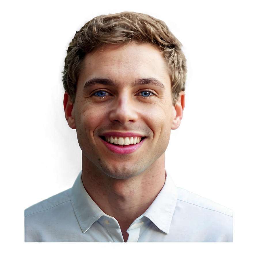 Download Smiling White Man Portrait Png 6 | Wallpapers.com