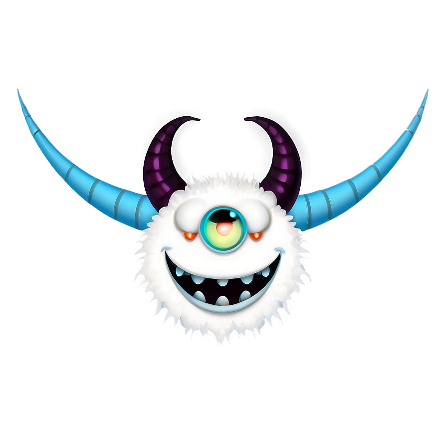 Smiling White Monster Avatar Png 85 PNG